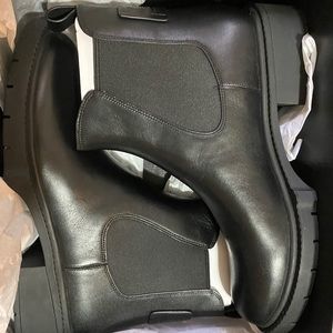 Coach Lyden Leather Booties Size 